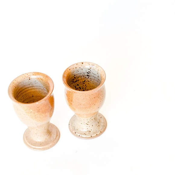 Stoneware goblets - Picture 1 of 2